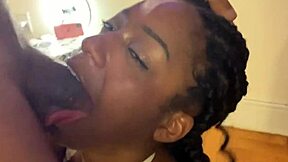 stepdaughter owed me so is she paying with that sexy black kissing blowjob now?