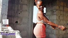 itxqueen screams as switcock's monster cock stretches her big clit pussy lips doggystyle cum covered