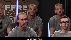 Eden Ivy and St Martha slammed by Erik and Jack's monster cocks in wild threesome