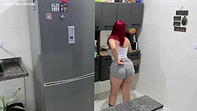 i hired this latina maid in tiny shorts teasing my ass fetish hard