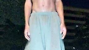 athletic brunette daddy picks up cute homemade gym workout cock ride