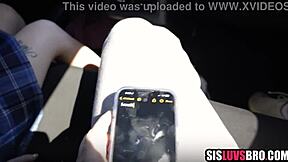 STEPSIS BACKSEAT FUCK WHILE STEPMOM DRIVES TABOO