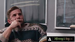 Teacher Caught Jerking Joins Two Lesbian Colleagues for Threesome Cumshot