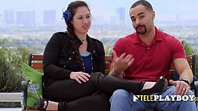 Stunning amateur babes give intimate lap dances in group orgy