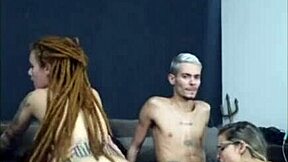 the redhead with dreads rode my friend hard while his woman sucked me off in voyeur cuckold group play