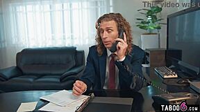 Thick BBW Office Bitches Sarah Arabic and Karla Lane Share Boss's Huge Cock at Work