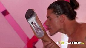 Stunning amateur babes give intimate lap dances in group orgy