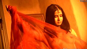 Brunette girlfriend from India teases softly