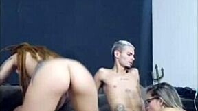 the redhead with dreads rode my friend hard while his woman sucked me off in voyeur cuckold group play