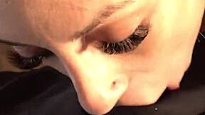 A Steamy Early Morning Blowjob from Petite Skinny Candie Cross Wakes Me Right Up