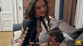 cuck4k's tight pussy tempts stranger while husband watches helplessly