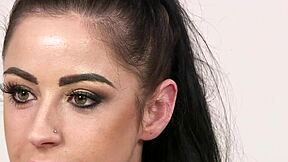 wanna see this flirty babe swallow every drop after her face gets bukkake cumshot blast?