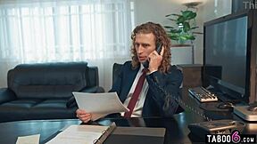 Thick BBW Office Bitches Sarah Arabic and Karla Lane Share Boss's Huge Cock at Work