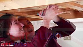 milk this guy's cock girls two college students swallow cum on uniforms