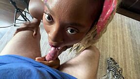 Kara Nates' Interracial Casting: Ebony Teen's First Big Cock Facial