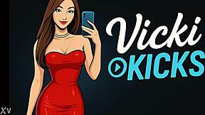 He's pounding my tits as i crush his balls hard??