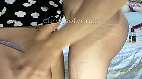 Stepsister's Big Pussy Rubbed Till Cock Cums