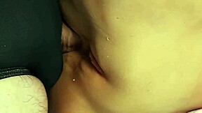 keep pounding her tight shaved ass with double toys close up