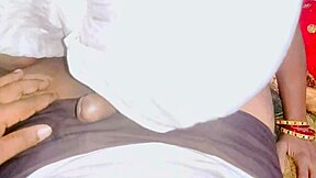Telugu Wife in Red Sari Fucks Passionately Late Night