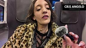 Lena Fire gives Cris Angelo the girlfriend experience in private Barcelona fuck