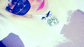 Tranny Babysitter Veronica Mix in Panties Shakes Alien Monster Ass with Crossdressing Fetish Solo