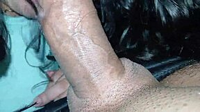 my wide open mouth took every drop of his thick hot semen load