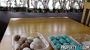 i tour open house and fuck stunning shemale realtor bent over