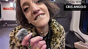 Lena Fire gives Cris Angelo the girlfriend experience in private Barcelona fuck