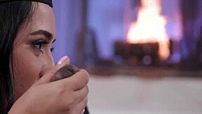 GRADUATING HOTTIE BLOWS RIDES STEP-DADDY WITH SLoppy BLOWJOB COWGIRL MISSIONARY TITS FUCK!