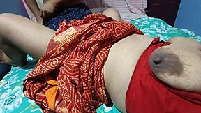 Desi bhabi Priya's big tits bounce in hot lover fucking session