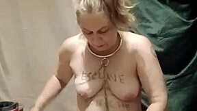 french maid slave bound and humiliated in public uro play