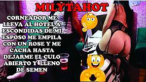 hot corneador stacks me bareback cuckold style exploding my ass