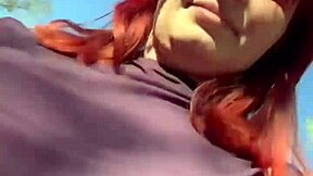 my kinky easter out in the forest with redhead milf bdsm humiliation and wild orgasms