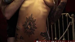 Real 18+ Teen Felicity Bound and DP Punished in Garage Bondage