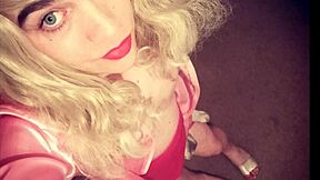 Tranny Babysitter Veronica Mix in Panties Shakes Alien Monster Ass with Crossdressing Fetish Solo