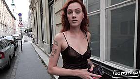 Cherry candle spreads shaved pussy for deep cum fill