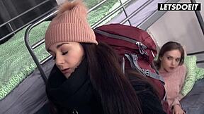 big ass ukrainian teen oxana chic bends over doggystyle on cheating boyfriend's cock