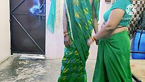 Indian desi bhabhi takes big black cock doggystyle bent over