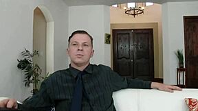 Housewife Stassi Sinclair rides stranger's monster cock while boyfriend watches creampie