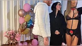 surprise gift bad melli for paloma veiga bareback anal creampie all night