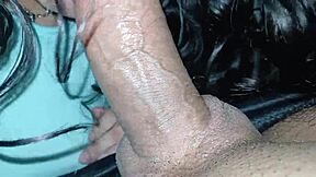 my wide open mouth took every drop of his thick hot semen load