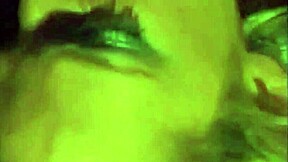 They fuck hard in car as driver watches blonde cougar cumshot