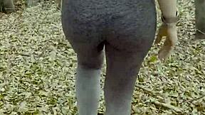 Hiking trail hides risky creampie in public park