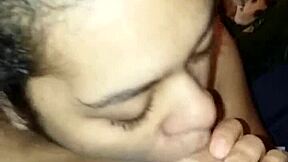 What if sloppy dominican latina deepthroats cock endlessly