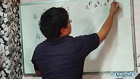 teacher drills nerd student in erotic math lesson