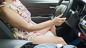 had to pull over while she fingers pussy to squirting orgasm
