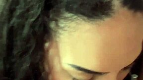 i love this curly brunette's flexible pov deepthroat and cum on ass