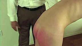 TEACHER SPANKS BETTY'S BARE ASS AFTER STRIPPING HER NAKED!