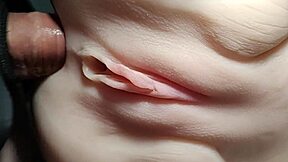 ready for crisp close-ups of cute fuck doll's big pussy double penetrated with toys?