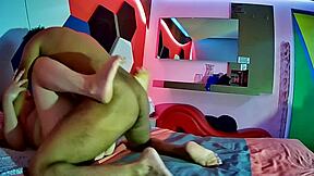 Que rico she rides my sexy latina friend pussy squirting orgasms six times straight